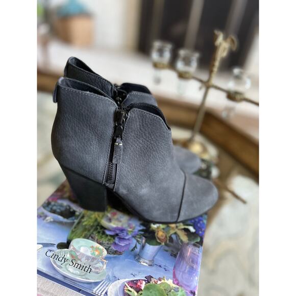 Rag & Bone Suede Margot Boot Charcoal Gray Women’s 37.5 - Picture 1 of 10